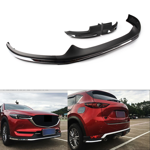 Para Mazda CX5 KF GH CX-5 2017, 2022, 2022, 2022 frente Placa de parachoques trasera guardia placa de deslizamiento Bar Protector de Trim ► Foto 1/6