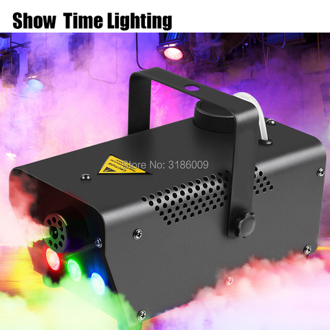 Máquina de humo con Control remoto para el hogar, máquina de humo de 400W, con Fiesta de DJ Led RGB para discotecas y entretenimiento con niebla ► Foto 1/6