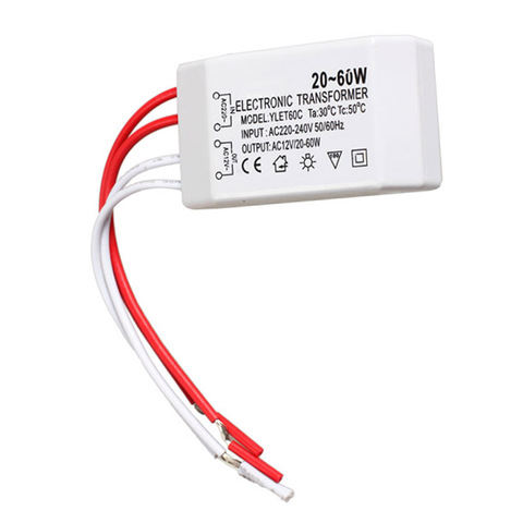 Lámpara LED halógena, adaptador de foco de transformador electrónico WXV, 20-60W, 12V ► Foto 1/6