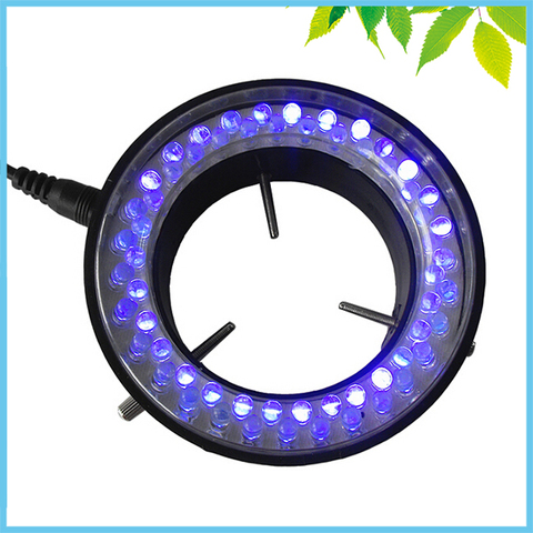 Anillo de luz LED para microscopio, lámpara de anillo de Color púrpura con adaptador de 395 V-110V para iluminación de microscopio, 240 ~ 400nm, 60 uds. ► Foto 1/4