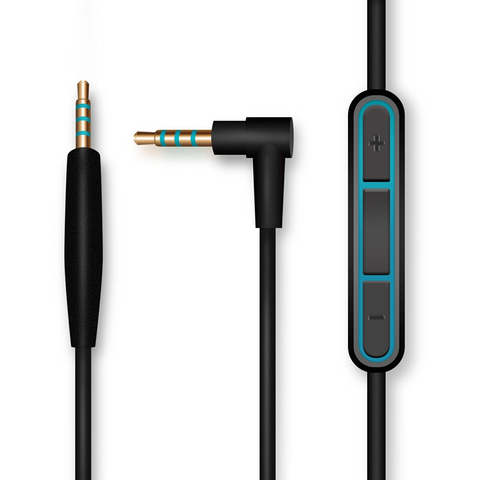 SHELKEE cable macho a macho 2,5mm a 3,5mm jack Cable de Audio para Bose tranquilidad y comodidad QC25/QC25i auriculares con micrófono Control de volumen ► Foto 1/6