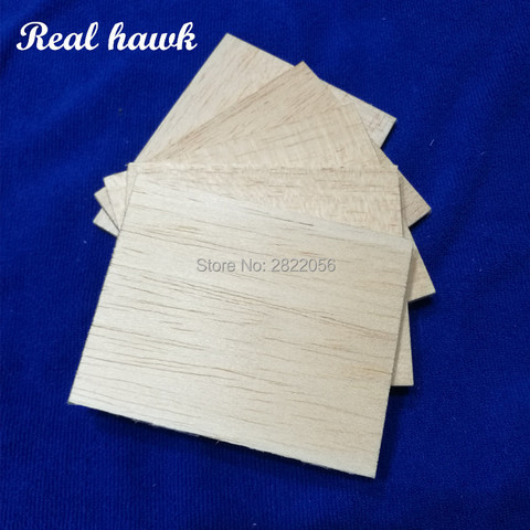 Hojas de madera AAA + Balsa, 120x100x2mm, modelo de madera Balsa para modelo RC, material de barco plano de madera, 5 uds. ► Foto 1/6