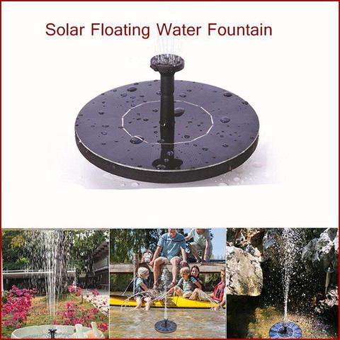 Bomba de agua Solar para fuente, Panel Solar de 180L/H, cascada, agua flotante, para baño de aves, piscina, estanque y jardín ► Foto 1/6