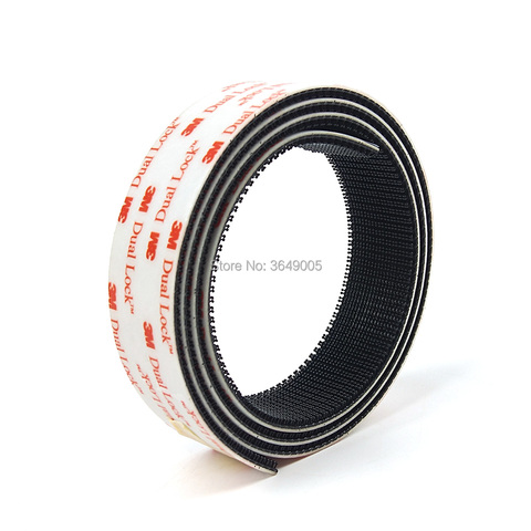 Cinta adhesiva de seta VHB, sujetador reutilizable, 3M, SJ3551, ancho de 25,4mm, negro ► Foto 1/3