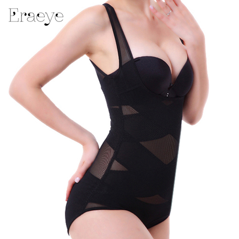 ERAEYE mujeres Sexy siameses Corset Control de abdomen ropa interior delgada entrenador de cintura de adelgazamiento glúteos fajas modiﬁcadores cuerpo corsés ► Foto 1/6