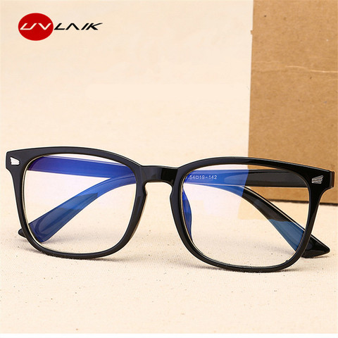 UVLAIK-Gafas de luz azul para hombre y mujer, lentes de ordenador para videojuegos, marco transparente, antirayos azules ► Foto 1/6