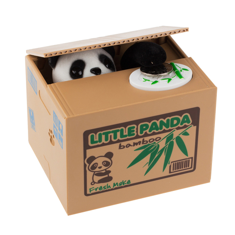 Cajas de dinero de Panda Cat Thief, cajas de dinero de juguete, cajas de dinero de regalo para niños, caja automática de ahorro de dinero moneybox ► Foto 1/6