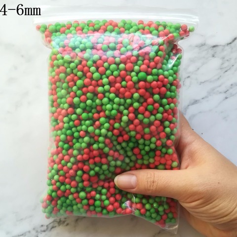 Cuentas de espuma de poliestireno de colores brillantes, bolas de espuma de poliestireno de colores brillantes, Mini bolas de espuma para decoración artesanal, 15g, 15000 Uds. ► Foto 1/1