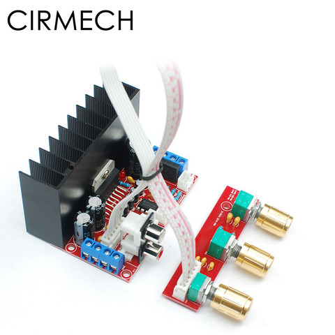 CIRMECH-AMPLIFICADOR DE SONIDO TDA7377 2.1ch para ordenador eléctrico individual, placa amplificadora de Supergraves 2,1, set de DIY de amplificador de sonido de 3 canales ► Foto 1/5
