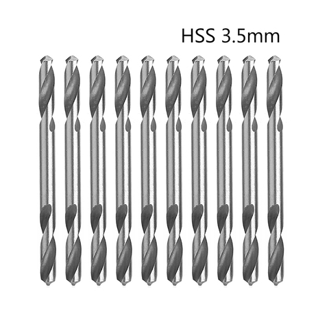 10 unids/set/3,0/3,2/3,5/4,0/4,2/4.55.0/5,2mm HSS doble herramientas de perforación de torsión espiral taladro conjunto ► Foto 1/6