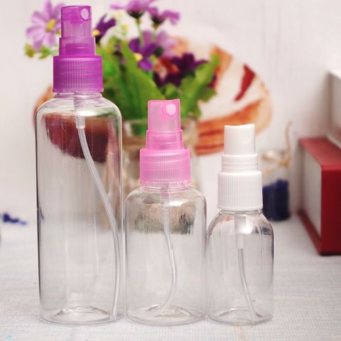 Nueva 1 piezas Mini plástico vacío botellas transparentes del aerosol del atomizador del Perfume maquillaje envase cosmético de la muestra ► Foto 1/6