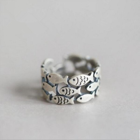Joyería de plata de ley 925 con forma de Animal, anillos para regalo de cumpleaños SR271 ► Foto 1/3