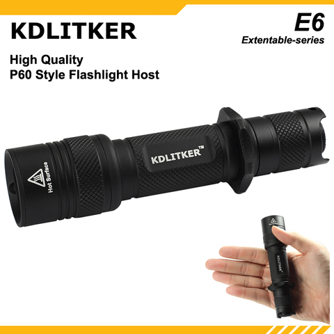 KDLITKER-linterna E6 / E6S P60, color negro ► Foto 1/6
