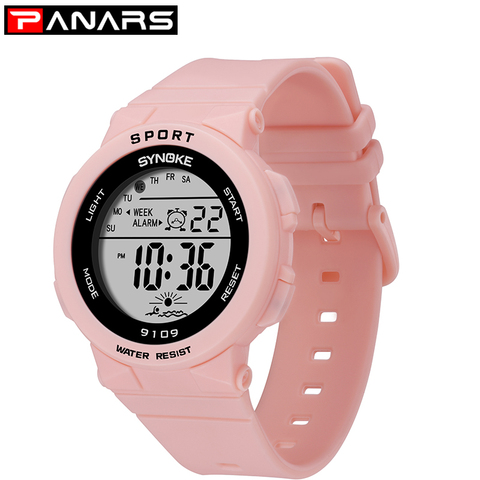 Reloj deportivo para mujer, mujer y niña, resistente al agua, LED, digital,  reloj de pulsera para mujer