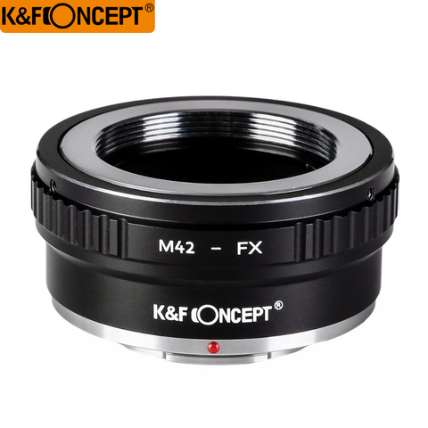 K & F concepto M42-FX II DSLR Cámara lente adaptador de montaje para M42 tornillo montaje lentes para Fujifilm FX X-series Microless Cámara ► Foto 1/6
