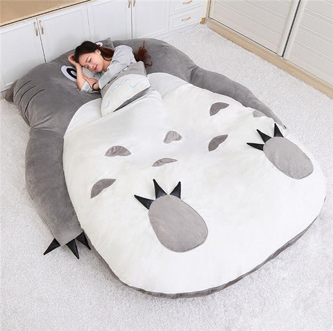 Mi vecino Totoro Tatami dormir cama doble Beanbag sofá para el aire libre caliente dibujo de Totoro Tatami saco de dormir colchón ► Foto 1/1