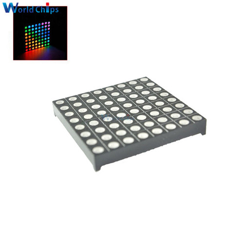 DIY 5mm Led Dirmeter Color 8x8 8*8 Mini matriz pantalla LED rojo verde azul ánodo común RGB tubo Digital de pantalla ► Foto 1/6