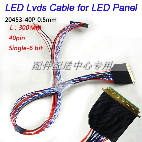 5 uds. x Cable LED LVDS para computadora portátil, 40 Pines, individual de 6 bits para I-PEX 20453 B14XW02, Panel de Cable, envío gratis ► Foto 1/1