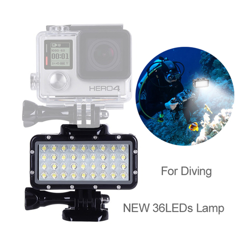 Lámpara de buceo resistente al agua para GoPro Hero 5 7/8, accesorio para cámara de vídeo Xiaomi mijia Yi 4K SJCAM, 45M ► Foto 1/6