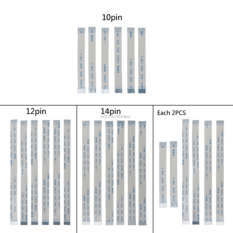 Panel táctil de 10 pines, 12 Pines, 14 pines, botón de encendido, Cable flexible de cinta para tablero de carga del controlador PS4 6 uds. ► Foto 1/6