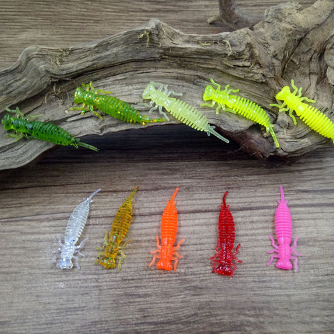 Loogdeel 10 unids/lote Larva suaves señuelos de 35mm 50mm artificiales señuelos pesca gusano de silicona bajo Pike Minnow Swimbait cebos de Jigging ► Foto 1/6