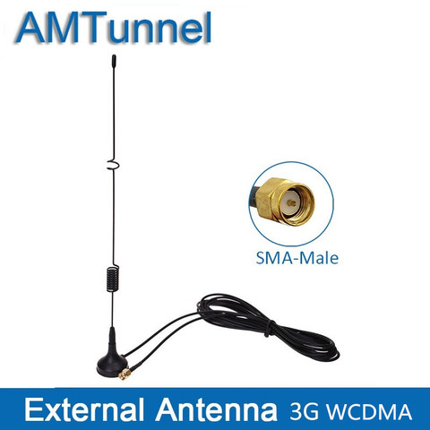 Antena 3G con conector SMA antena externa 3g antena router 7dBi cable 3M para Huawei router 3g E960 PCI Router módem USB ► Foto 1/5