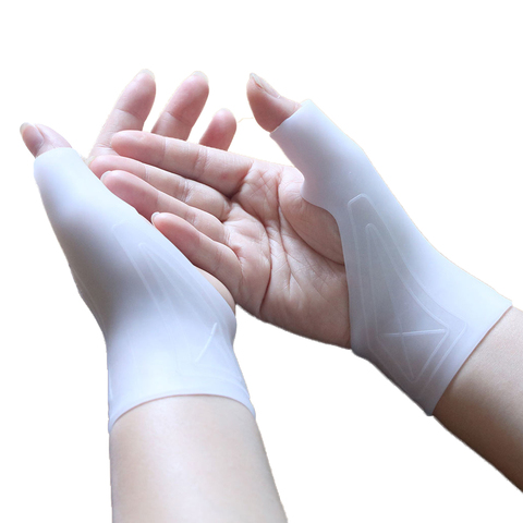 1 piezas de Gel de silicona terapia muñeca pulgar apoyo guantes artritis presión Corrector guantes YS-BUY ► Foto 1/6