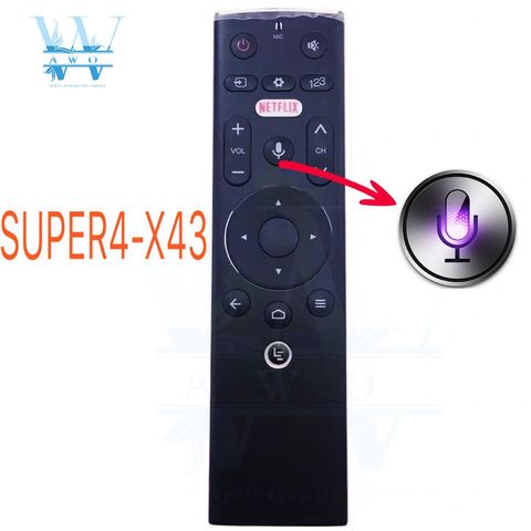 Nuevo Original Super4-X43 para LETV LeTV LeEco TV Pro TV Control remoto X55 X65 X60 con voz de NETFLIX ► Foto 1/3