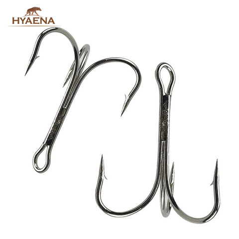 Hyaena-anzuelos triples de carbono para pesca, 50 Uds., 3551, accesorios de pesca, gran juego, 4/0, 6/0, 7/0, 8/0, 10/0 ► Foto 1/6