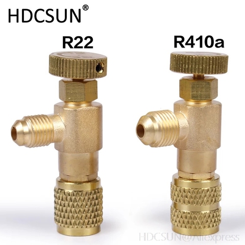Válvula de seguridad líquida de alta calidad R410A R22 refrigerante de aire acondicionado de 1/4 