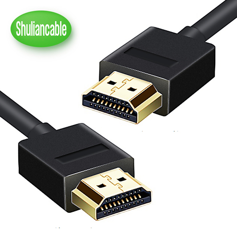 Shuliancable Cable HDMI de alta velocidad 2,0 4K 1080P 3D para TV HD XBOX PS3 cable de la computadora 0,3 m 1m 1,5 m 2m 3m 5m 7,5 m 10m ► Foto 1/6