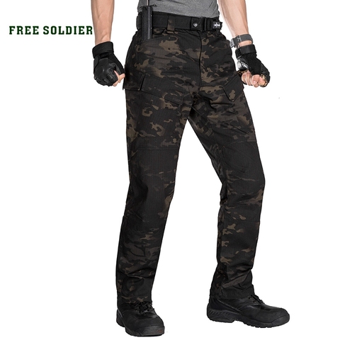 Soldado libre deportes al aire libre tactical militar camuflaje Pantalones Hombre Pantalones con bolsillo para acampar senderismo ► Foto 1/6