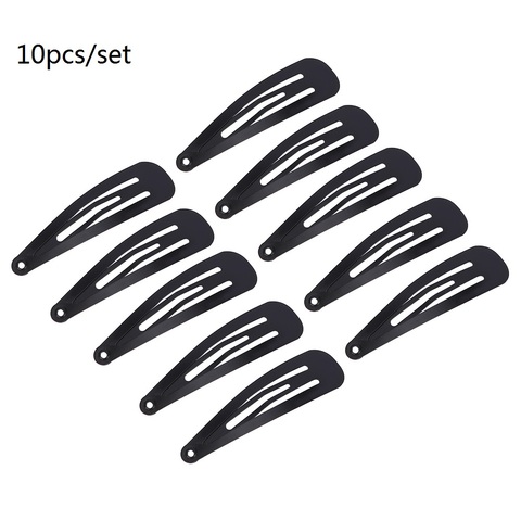 10 unids/pack nuevo Simple pinzas para cabello negro niñas horquillas BB Clips broches diademas para las mujeres broche herramienta de pelo ► Foto 1/4