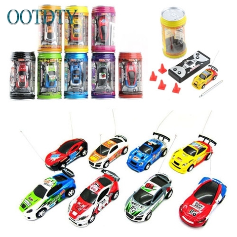 Nuevo coche de carreras de juguete Multicolor Coke Can Mini Speed RC Radio Control remoto, regalo #330 ► Foto 1/6