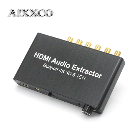 Aixxco HDMI Splitter audio decodificador 4 K HDMI 5.1 audio decodificador Dolby, HDMI repetidor ► Foto 1/6