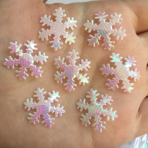 Abcopo de nieve de 20mm, 100 Uds., apliques para decoración de boda/Navidad/manualidades DIY A048 ► Foto 1/6