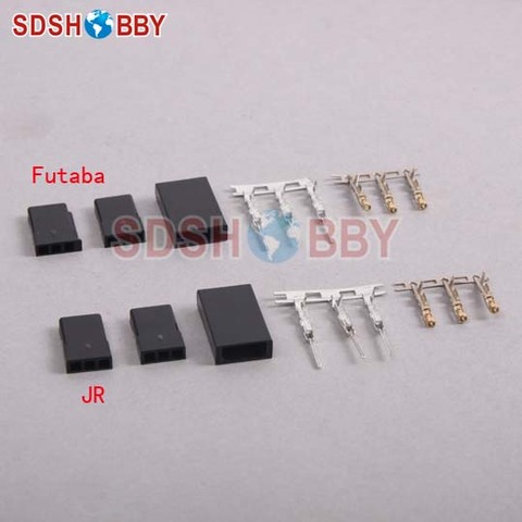Futaba/ JR-Servo conector de batería tipo 3 Pin, conjunto de enchufe (hembra y macho) ► Foto 1/6