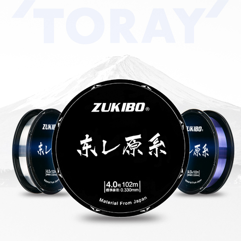 ZUKIBO 102M de pesca de Nylon línea TORAY monofilamento súper fuerte 100% Japón de fluorocarbono de cuerda de 2-36LB ► Foto 1/6