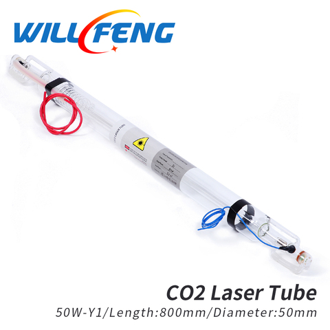 Will Feng-tubo láser Co2 de 50w, longitud de 800mm de diámetro, 50mm para máquina cortadora de Co2, piezas de lámpara láser ► Foto 1/6