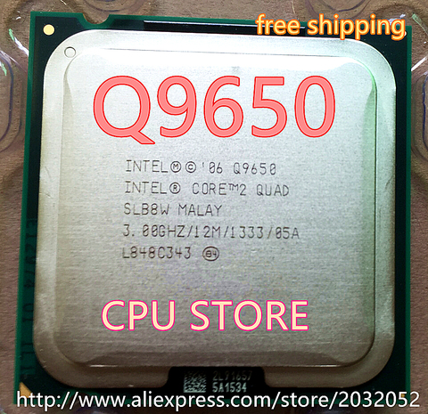 Procesador Intel Core 2 Duo Q9650 2 QUAD Q9650, 3,0 GHz /12MB Cache /FSB 1333, ordenador de sobremesa, LGA 775 CPU ► Foto 1/1