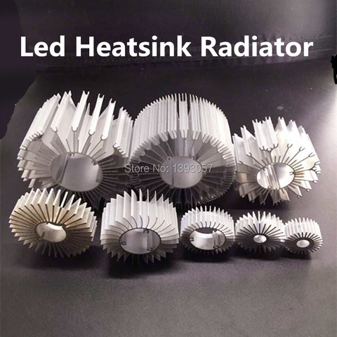 5 unids/lote LED disipador de calor Radiador Base de aluminio para 1 W-36 W refrigerador LED de alta potencia girasol UFO redondo PCB radiador lámpara LED DIY ► Foto 1/3