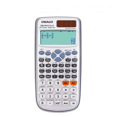 OS-991ES PLUS-calculadora científica de energía solar, 417 tipos de calculadora multifuncional para estudiantes ► Foto 1/5