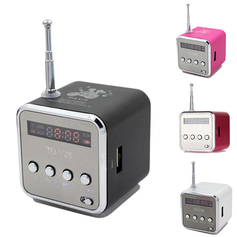 Subwoofer-Mini altavoces Led para reproductor de música MP3, altavoz portátil con Radio FM, USB, estéreo, compatible con tarjeta SD, TF, para PC, portátil, Ofertas ► Foto 1/6