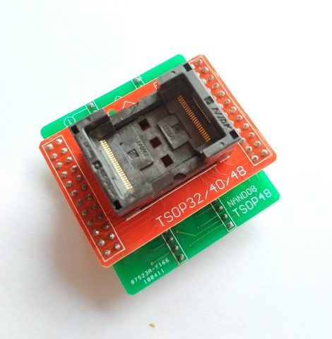 Adaptador ANDK TSOP48 NAND solo para minipro TL866II plus programador para chips de flash NAND de 48 pines enchufe adaptador TSOP48 ► Foto 1/4