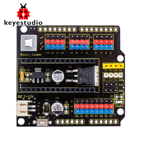 Keyestudio NANO Placa de protección con interruptor de alimentación para Arduino Nano ► Foto 1/6