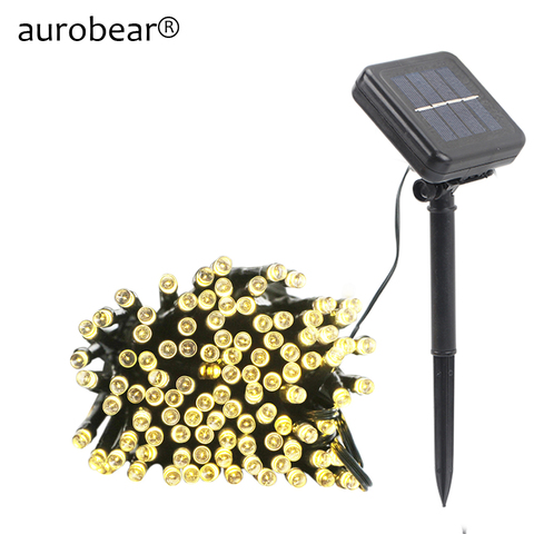 Lámparas solares LED 50LED/100/200, guirnaldas de luces de Navidad para decoración de bodas, fiestas de jardín y exteriores ► Foto 1/6