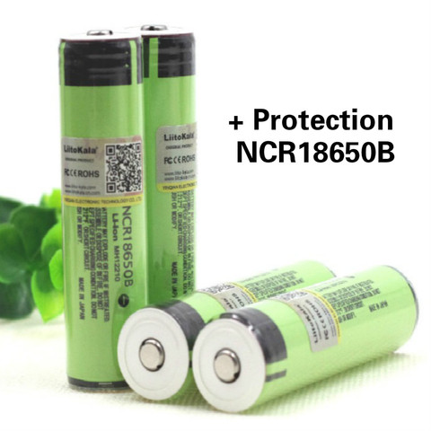 Liitokala nuevo original NCR18650B 3.7 V 3400 mAh + protección 18650 batería de litio recargable con PCB batería de energía móvil ► Foto 1/1