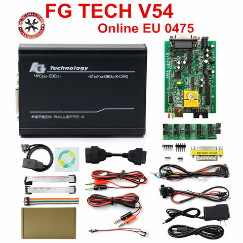 FGTech V54 Galletto 4 Chip completo, compatible con BDM, función completa, V54 caja de sintonización con Chip ECU para automóvil, novedad, EU 0475/0386 ► Foto 1/6