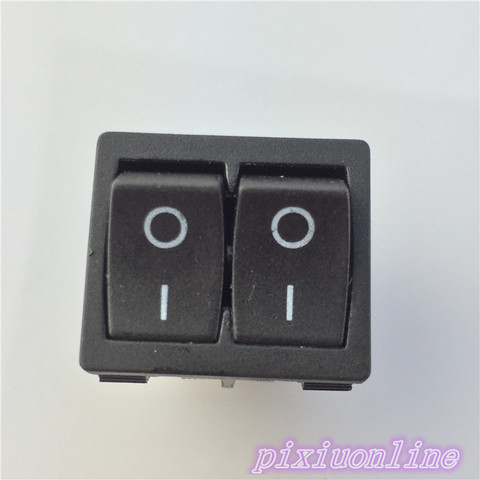 1 unid J103Y doble interruptor basculante con 6 pies de plástico negro Material para DIY modelo y de hacer de alta calidad en venta ► Foto 1/4