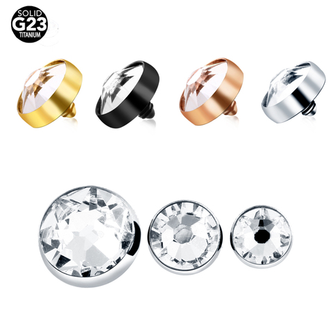 1pc G23 de titanio ancla Micro dérmica superior Piercing joya clara Diver dérmica ancla superficie Piercing implantes joyería Sexy ► Foto 1/6